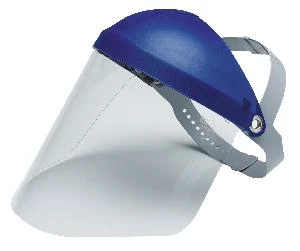 Protetor facial de policarbonato transparente