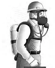 Equipamento autônomo de respiração (SCBA) de peça facial inteira