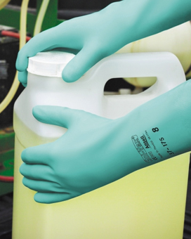 Luvas nitrílicas para produtos químicos